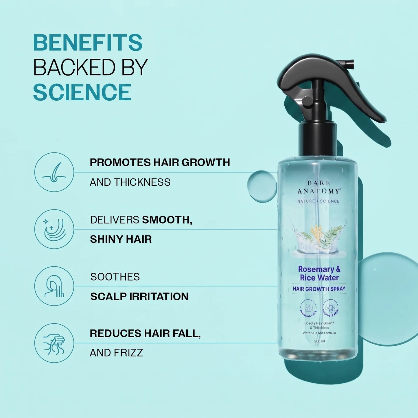 Rosemary Rice Water Hair Spray
