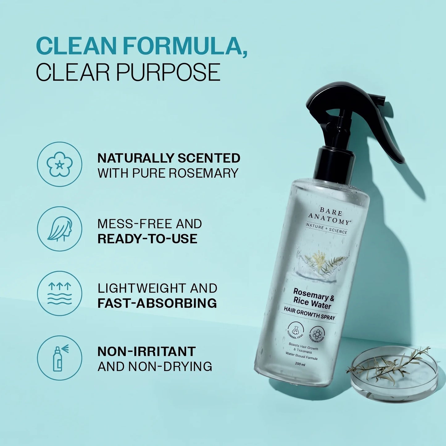 Rosemary Rice Water Hair Spray